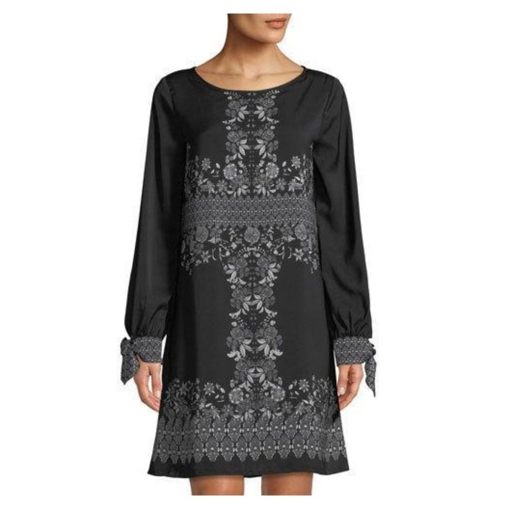 2/$50: Max Studio floral-printed charmeuse dress